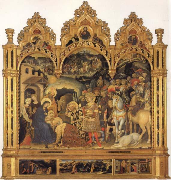 Gentile da Fabriano The Adoration of the Magi oil painting picture